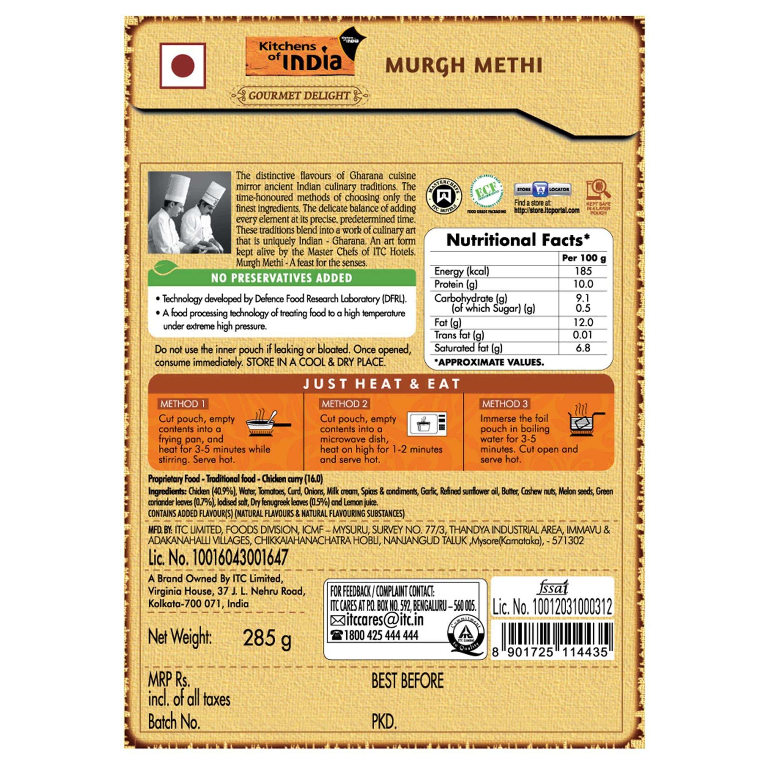 Kitchens Of India Murgh Methi, 285G, Fenugreek – view 2