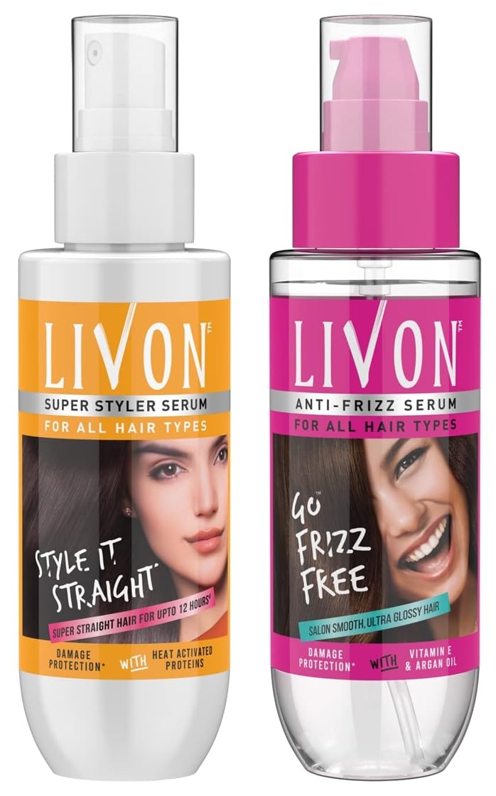 Livon serum duo for frizz-free glossy and straighter hair