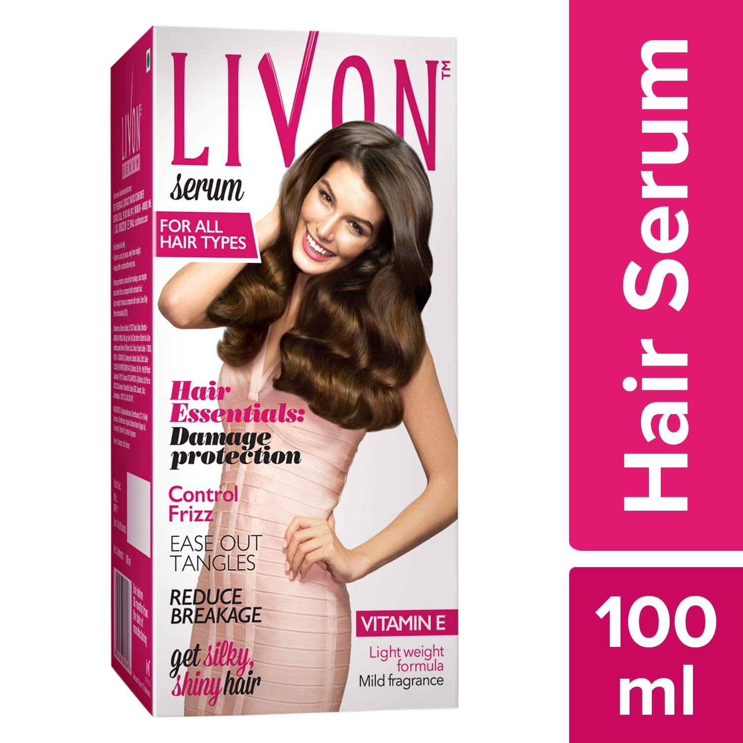 Livon Serum for Women for All Hair Types, For Frizz-free, Smooth & Glossy Hair, 100 ml and Livon Hair Straightening Serum for Straighter Hair Upto 12 Hours & 5X Less Breakage, 100 ml – view 3