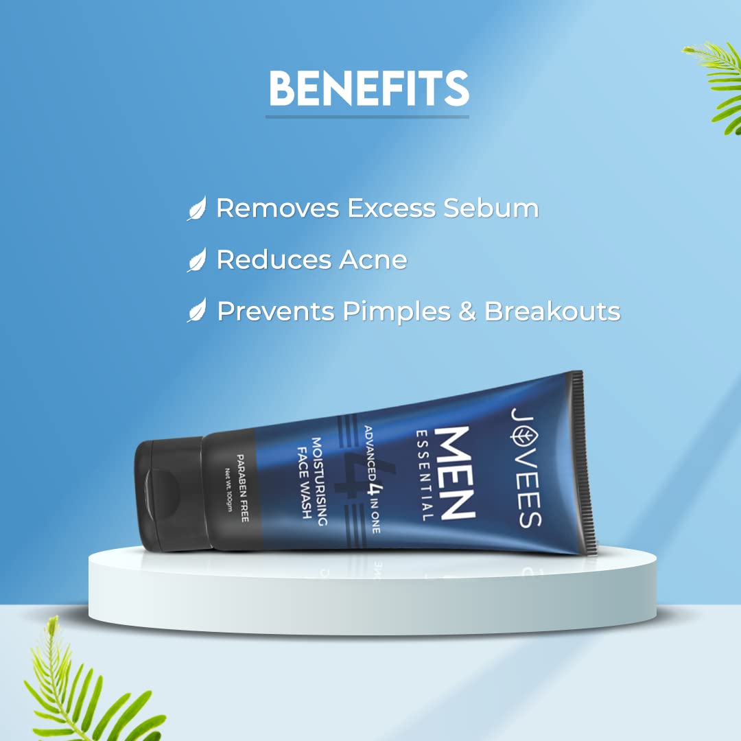 Jovees Herbal Men's Essential Advanced 4 in 1 Moisturizing Face Wash – view 4