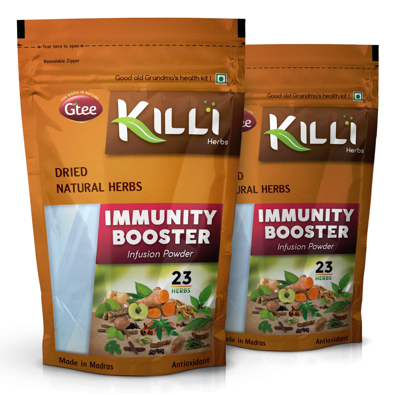 KILLI Ayurvedic kadha powder herbal immunity support pack of 2