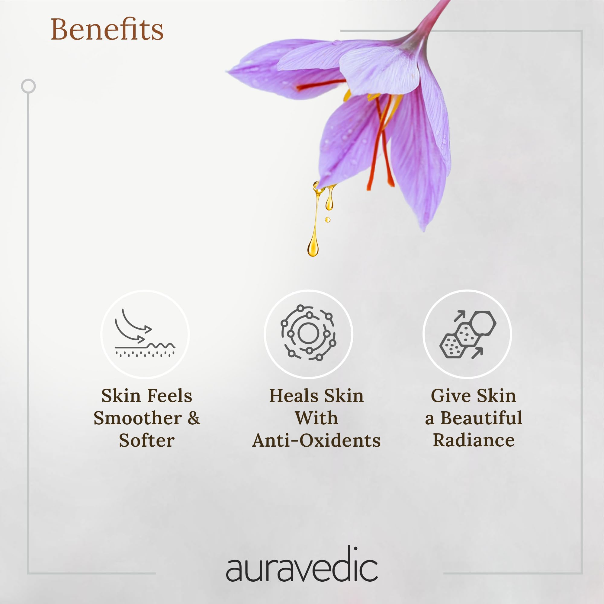 AURAVEDIC Kumkumadi Gel for Brightening & Glow Pack of 2 - Kumkumadi to Purify, Detox, Glow & Renew Face & Skin Beauty Ritual for Women and Men – view 4