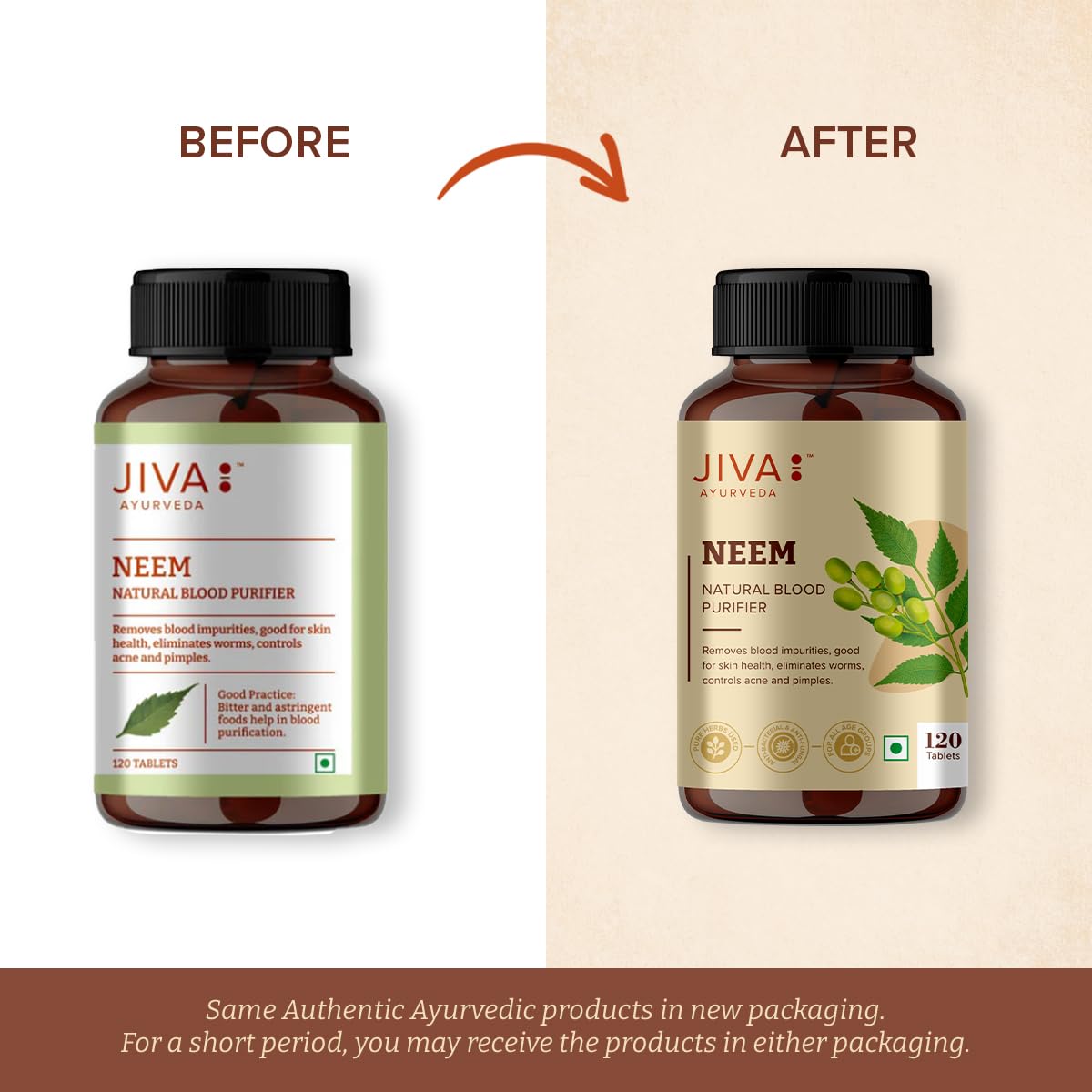 Jiva Neem Ayurvedic Tablets 500mg – view 3
