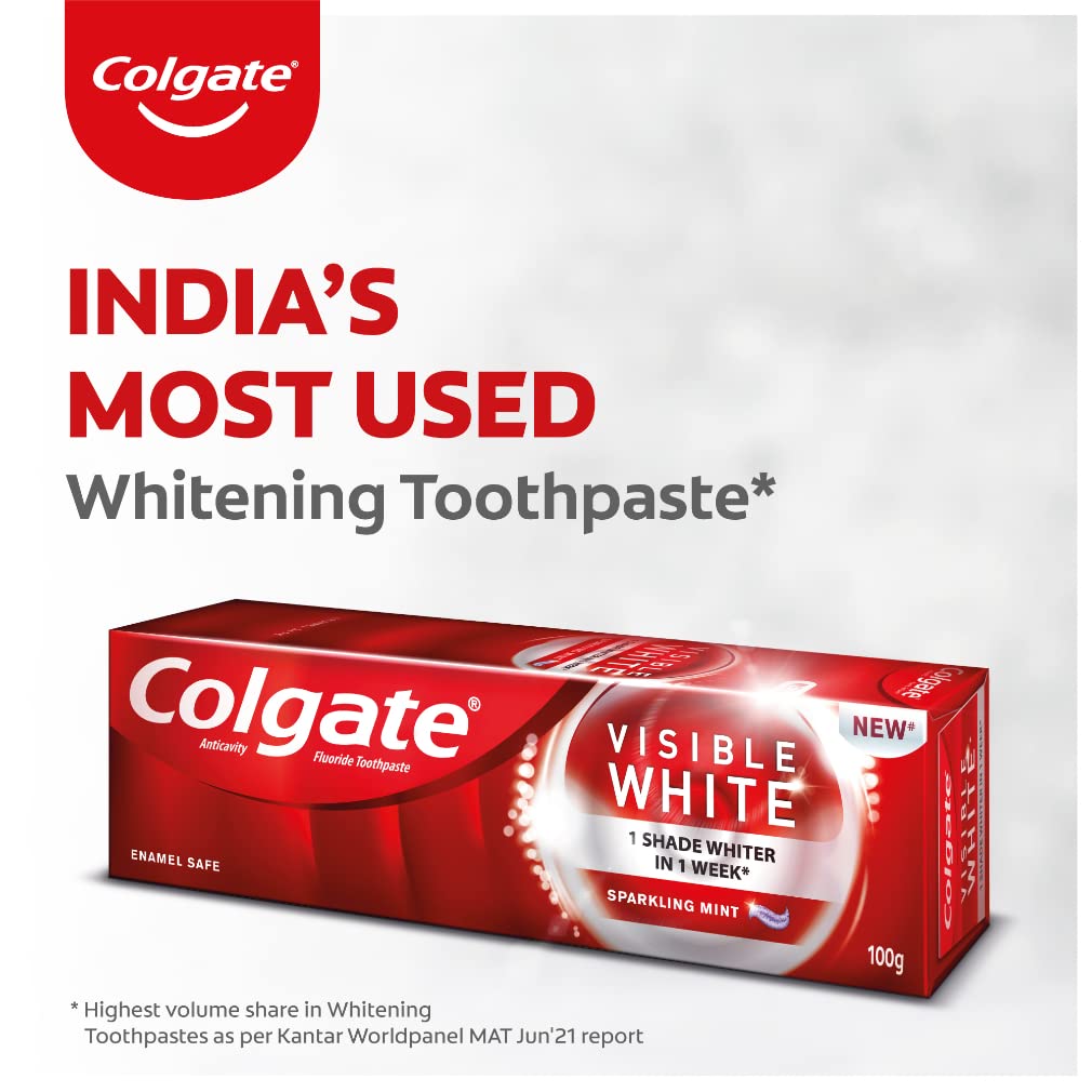 Colgate Visible White Teeth Whitening Toothpaste, Pack of 400g – view 5