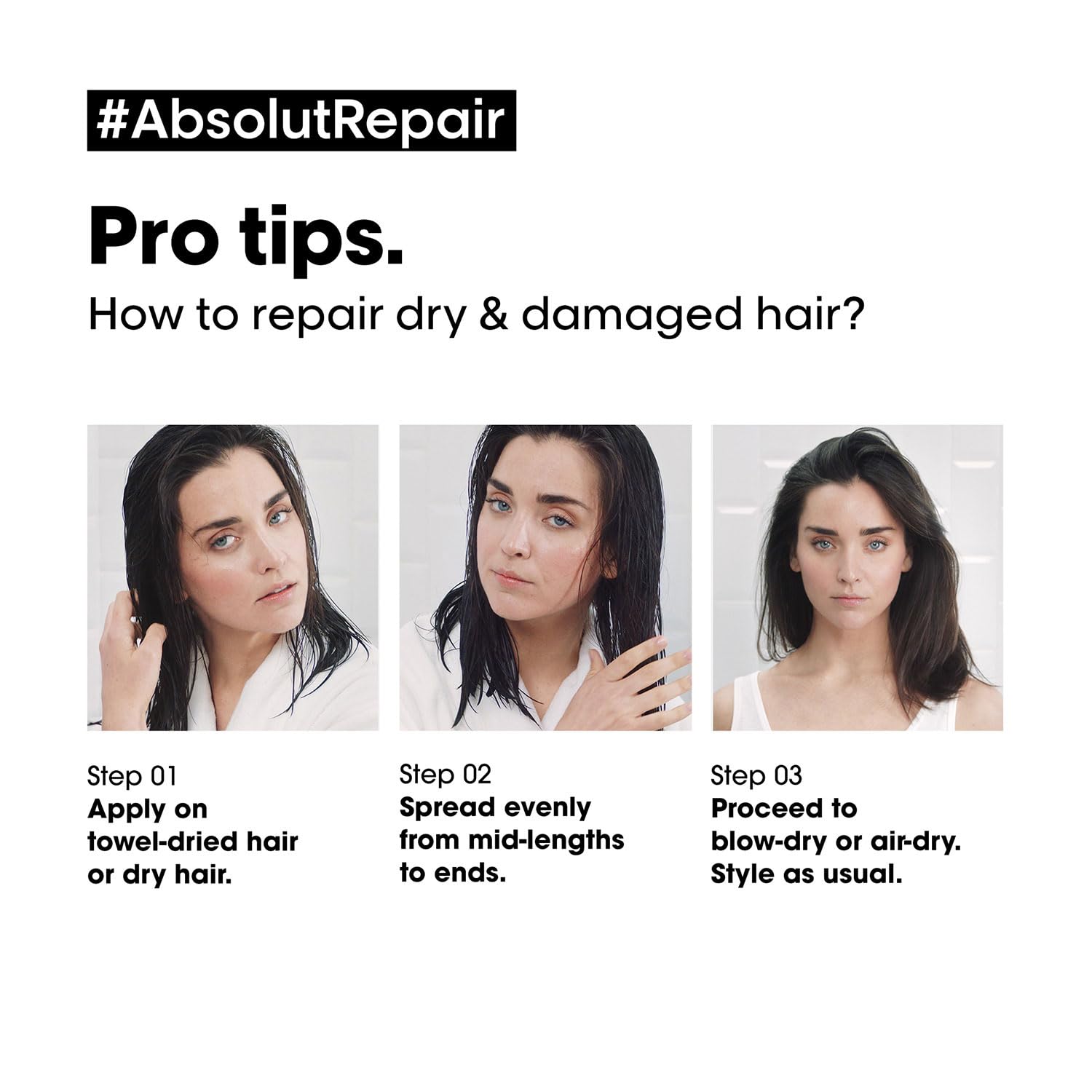 L'OREAL PROFESSIONNEL PARIS Absolut Repair Hair Oil For Dry & Damaged Hair, 90ml 10-In-1 Multi-Benefit Leave-In Hair Oil With Wheat Germ Oil – view 6