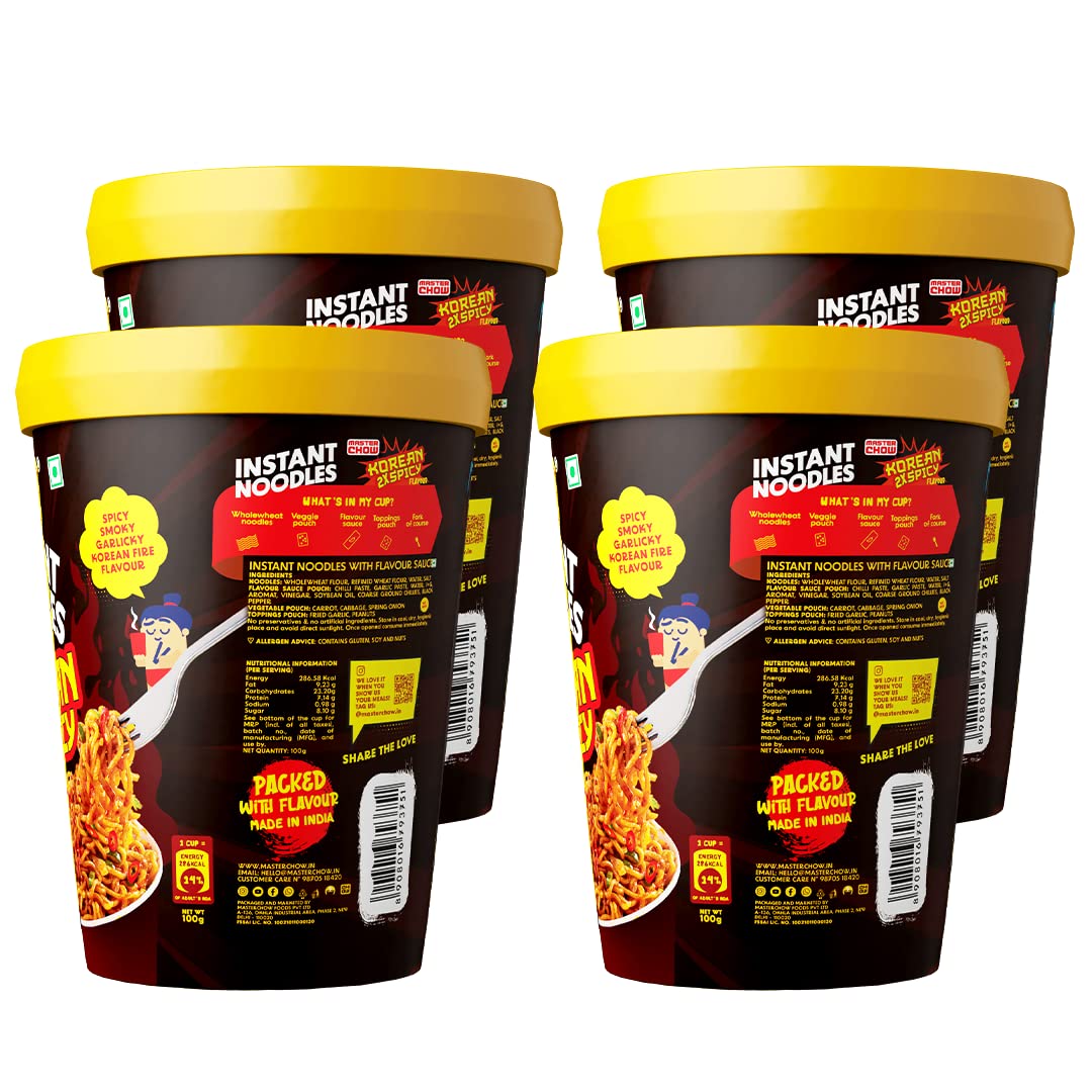 MasterChow Instant Cup Noodles - Korean 2X Noodles – view 8