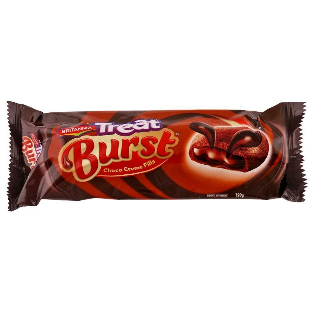 Britannia chocolate creme filled biscuit pack, 120 g snack