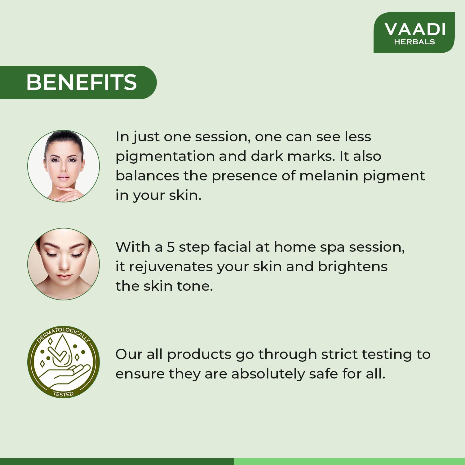 Vaadi Herbals Lemongrass Anti Pigmentation Spa Facial Kit with Cedarwood Extract, 70g – view 7