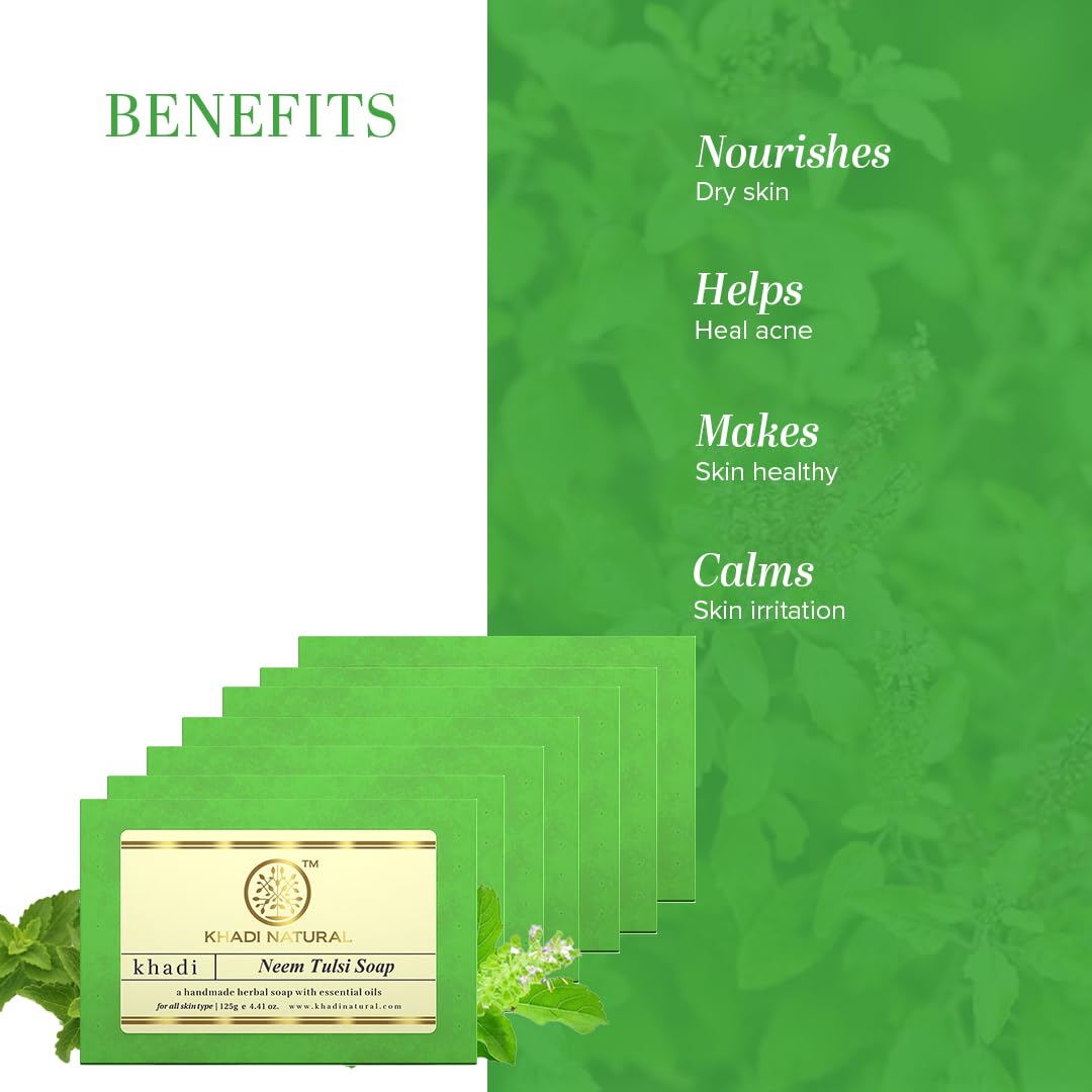 Khadi Natural Neem Tulsi Soap – view 2