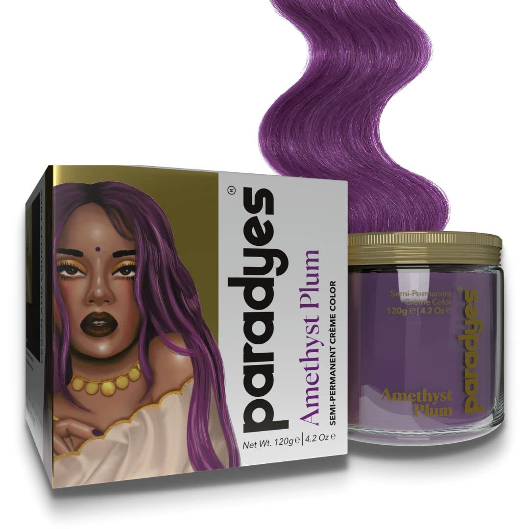 Paradyes purple cream hair color jar for all hair types