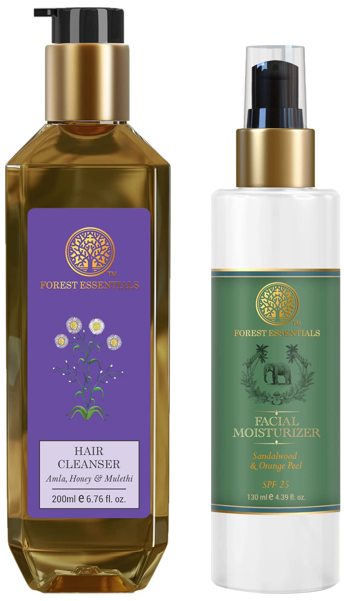 Forest Essentials Amla Honey shampoo with sandalwood orange peel moisturiser
