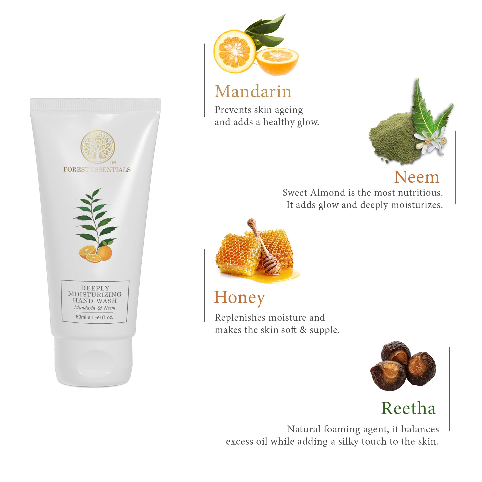 Fores Essentials Deeply Moisturising Hand Wash Mandarin & Neem – view 3