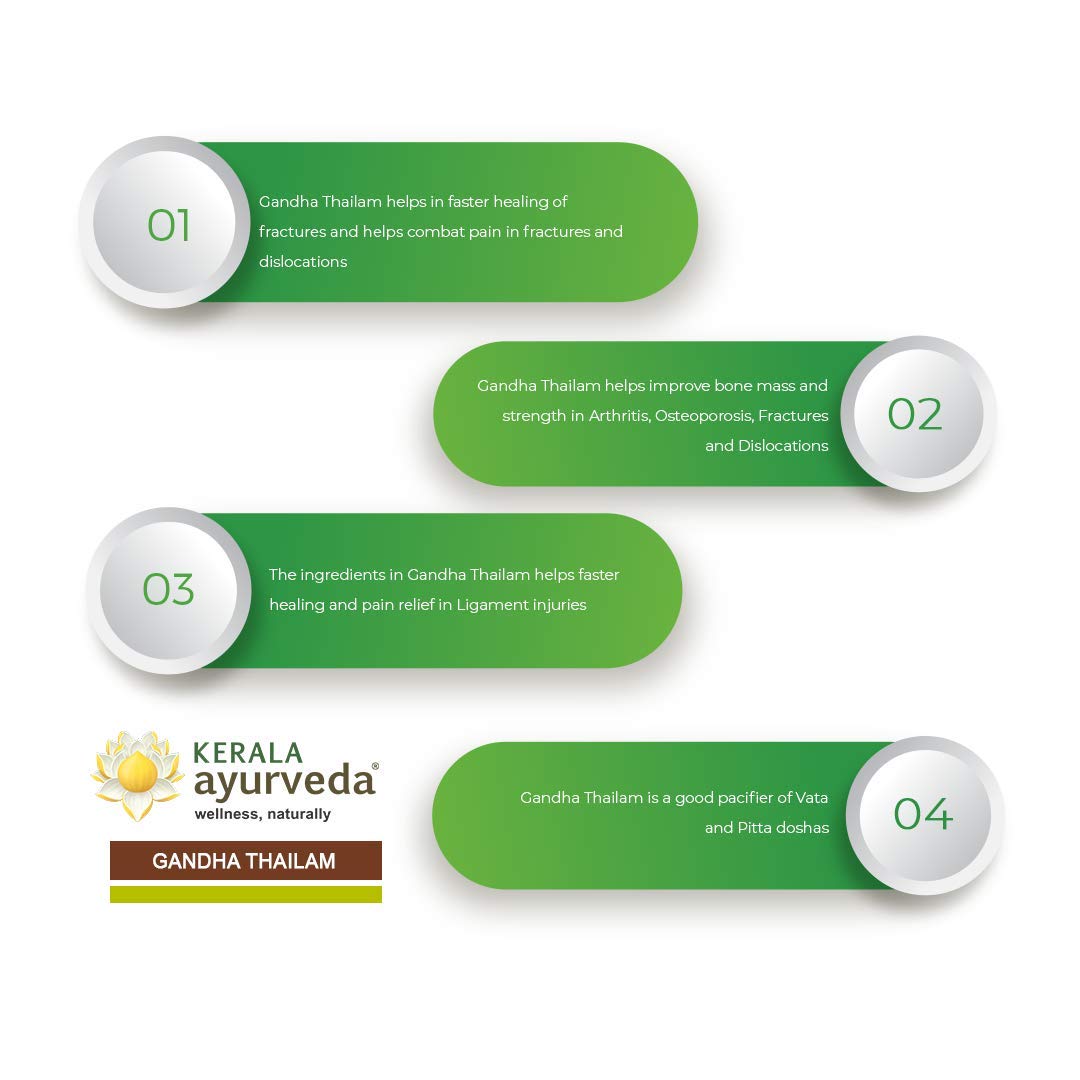 KERALA ayurveda Gandha Thailam, Drop 10 Ml, Pack Of 1 – view 5