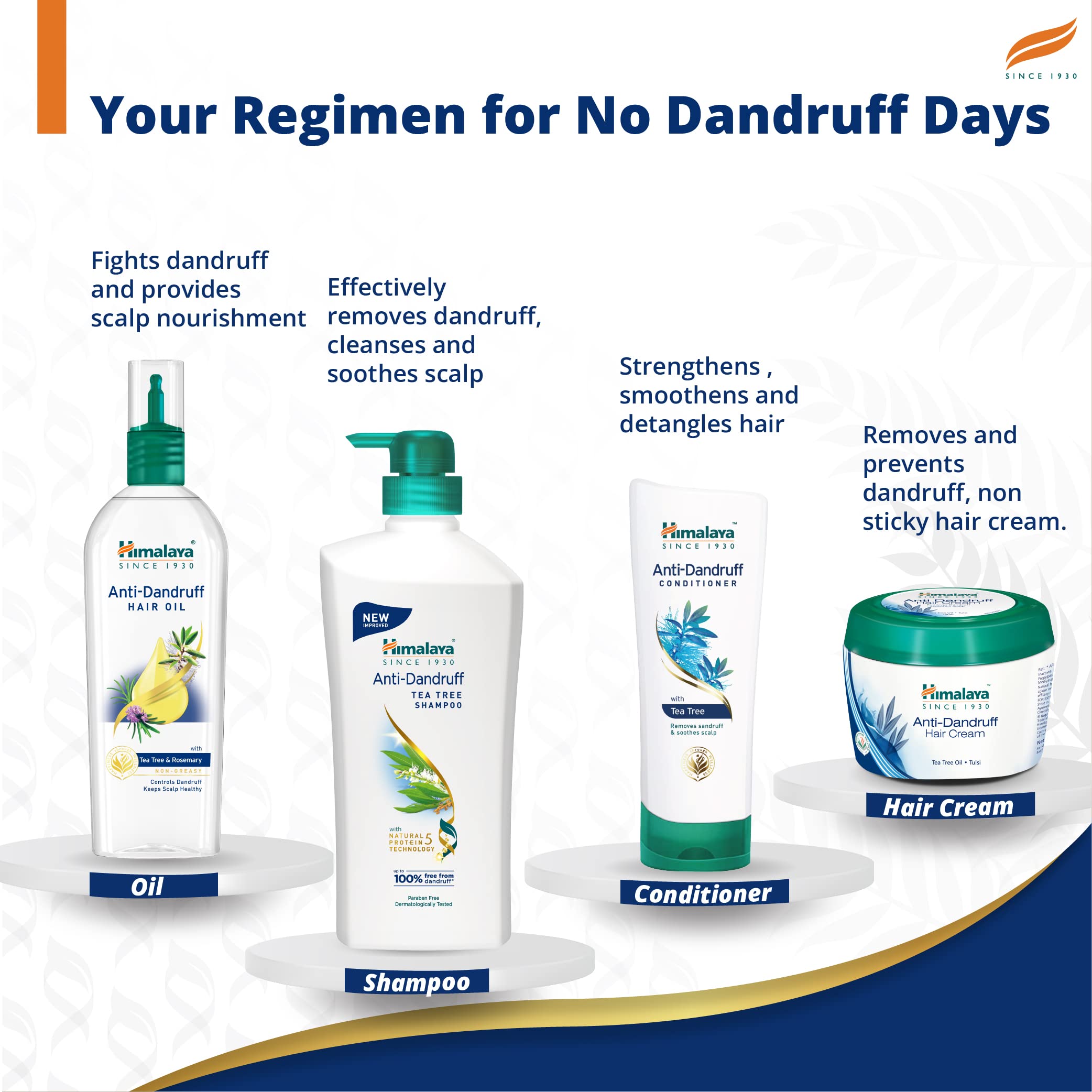 Himalaya Anti-Dandruff Tea Tree Shampoo, Removes up to 100% Dandruff, Soothes Scalp & Nourishes Hair, with Tea Tree oil and Aloe Vera, for men and women, 650ml – view 6