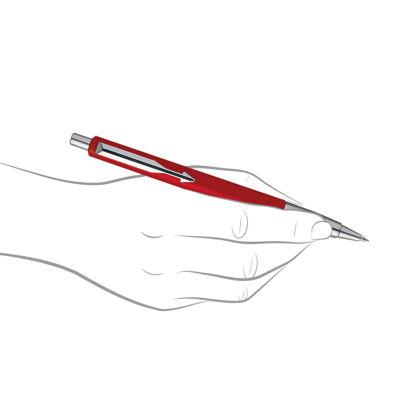 Parker Vector Standard CT(FP+BP) Pen (Red) (9000017303) – view 3