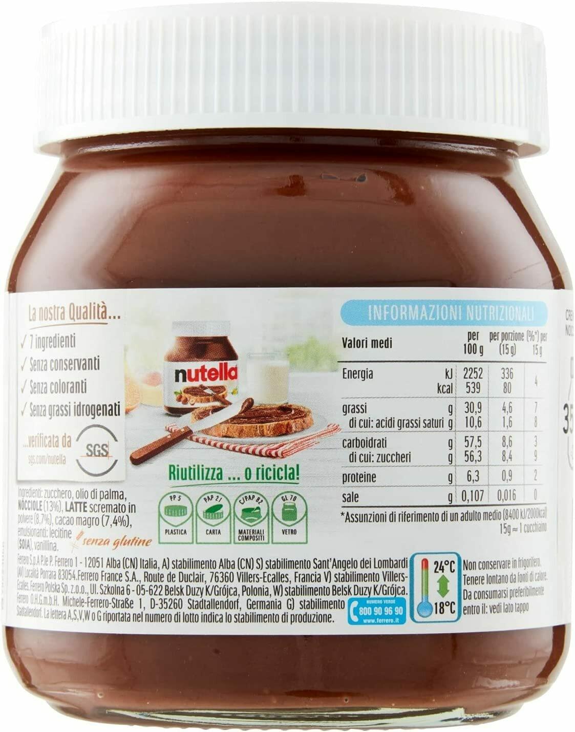 Nutella Ferrero Hazelnut Choco Spread 350G – view 6