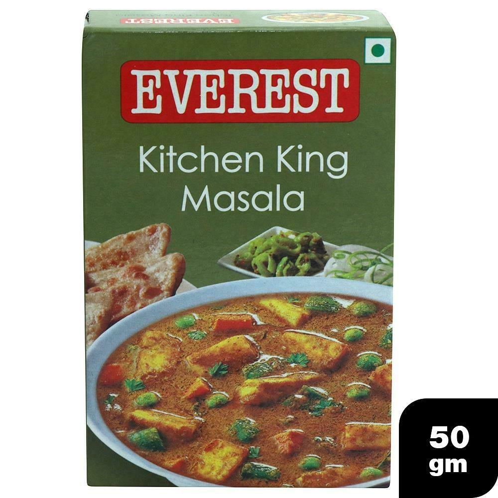 Front pack of Everest Kitchen King Masala 50g powder
