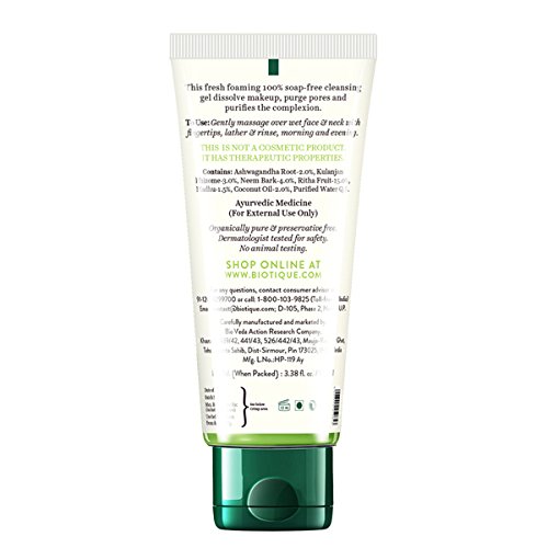 Biotique Fresh Neem Pimple Control Face Wash – view 2