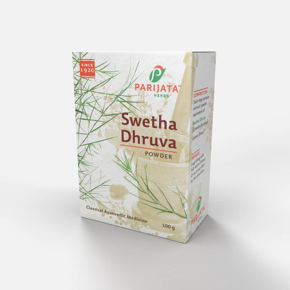 Parijata Herbs Garike Powder/Swetha Durva Grass Powder 100gm – view 1