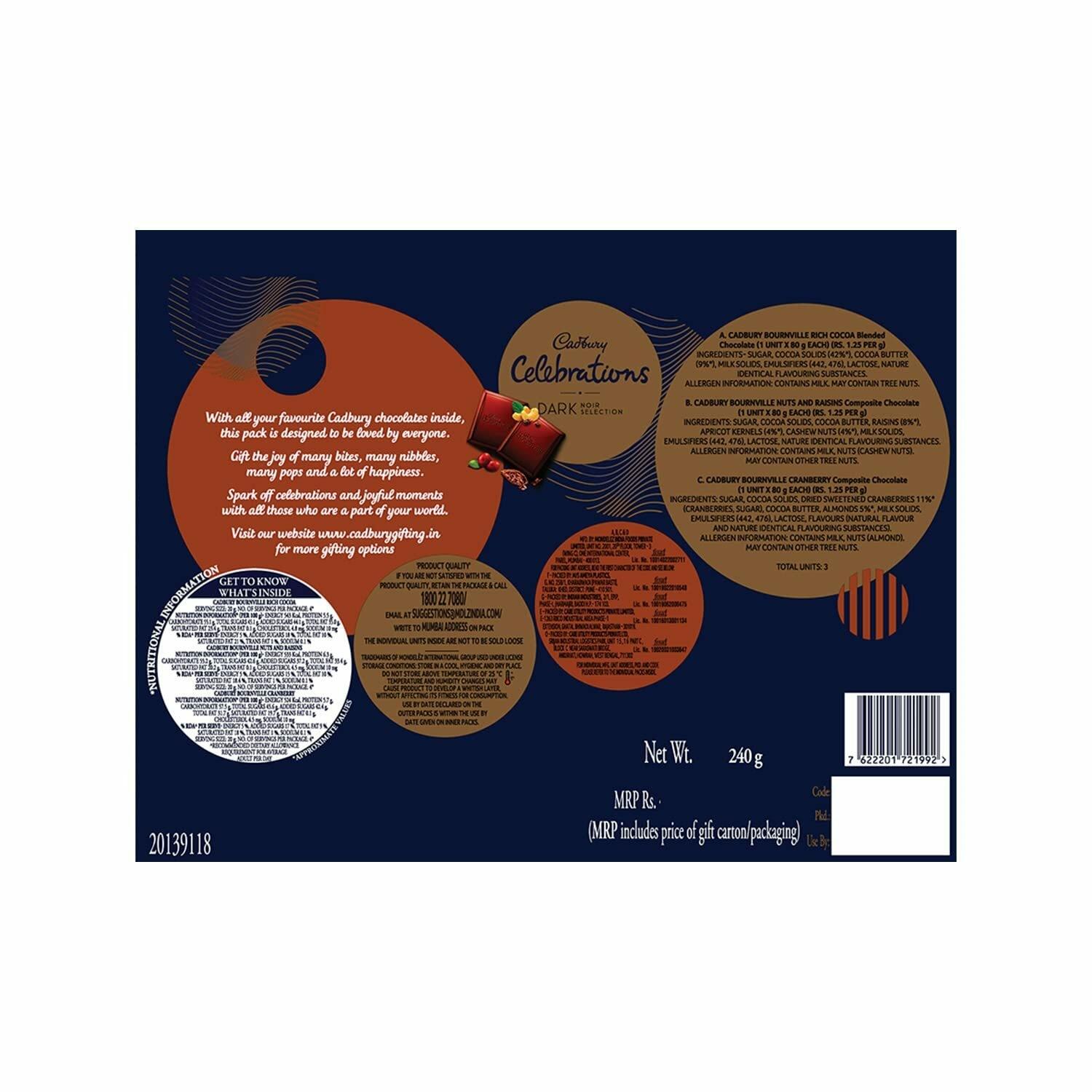 Cadbury Celebrations Dark Noir Selection, 240G – view 3