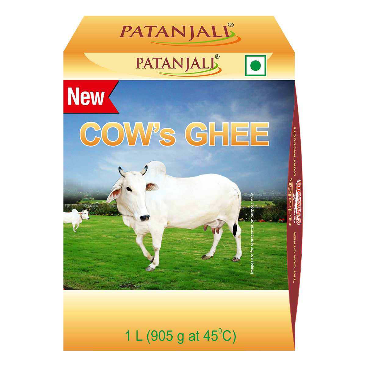 Patanjali Cow's Ghee 1 ltr – view 1