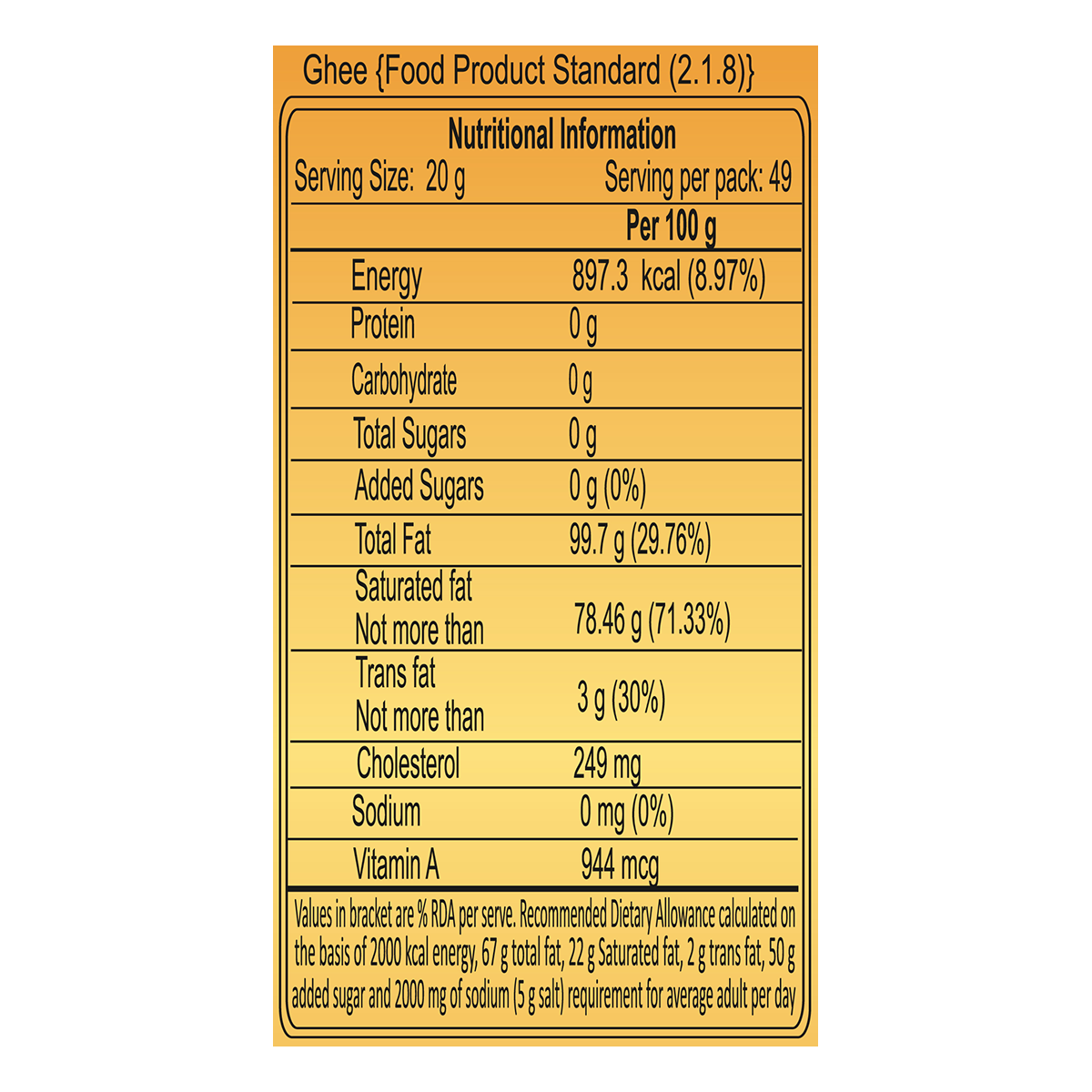 Patanjali Cow's Ghee 1 ltr – view 5