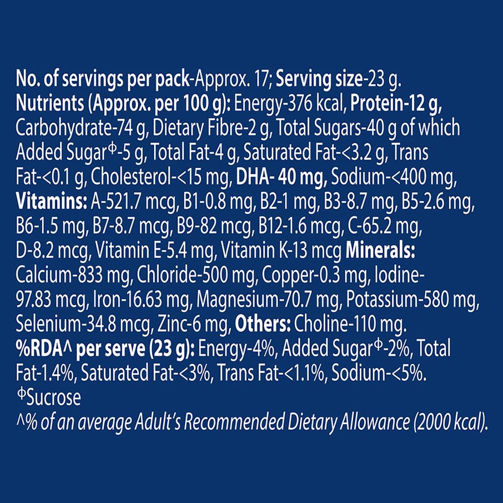 Junior Horlicks Health & Nutrition Drink Vanilla, 500G Carton, Children'S Health Drink For Overall Growth, Health Drink Powder For Kids 2 To 6 Years – view 8