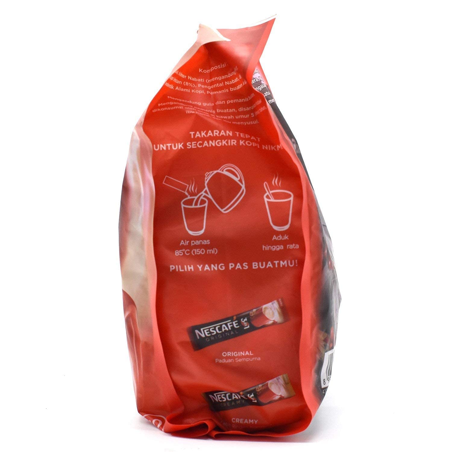 Nestle Nescafe in 1 Original Soluble Ground Coffee Beverage, 30 Sachets Bag - Pack of 2 – view 3