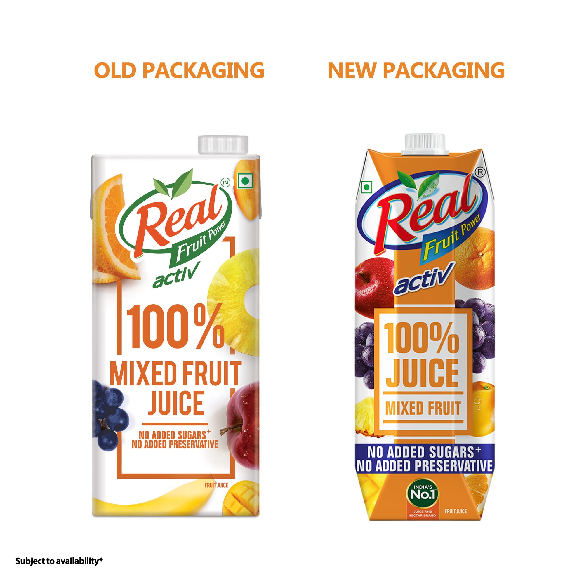 DABUR Real Activ 100% Mixed Fruit Juice - 1L – view 2