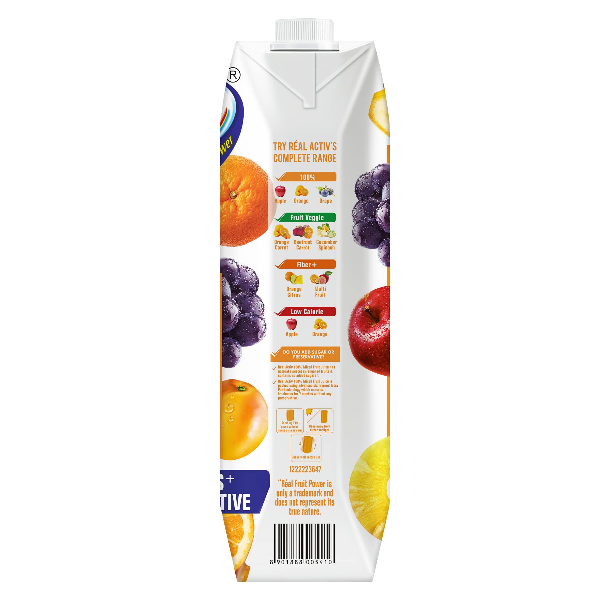 DABUR Real Activ 100% Mixed Fruit Juice - 1L – view 7