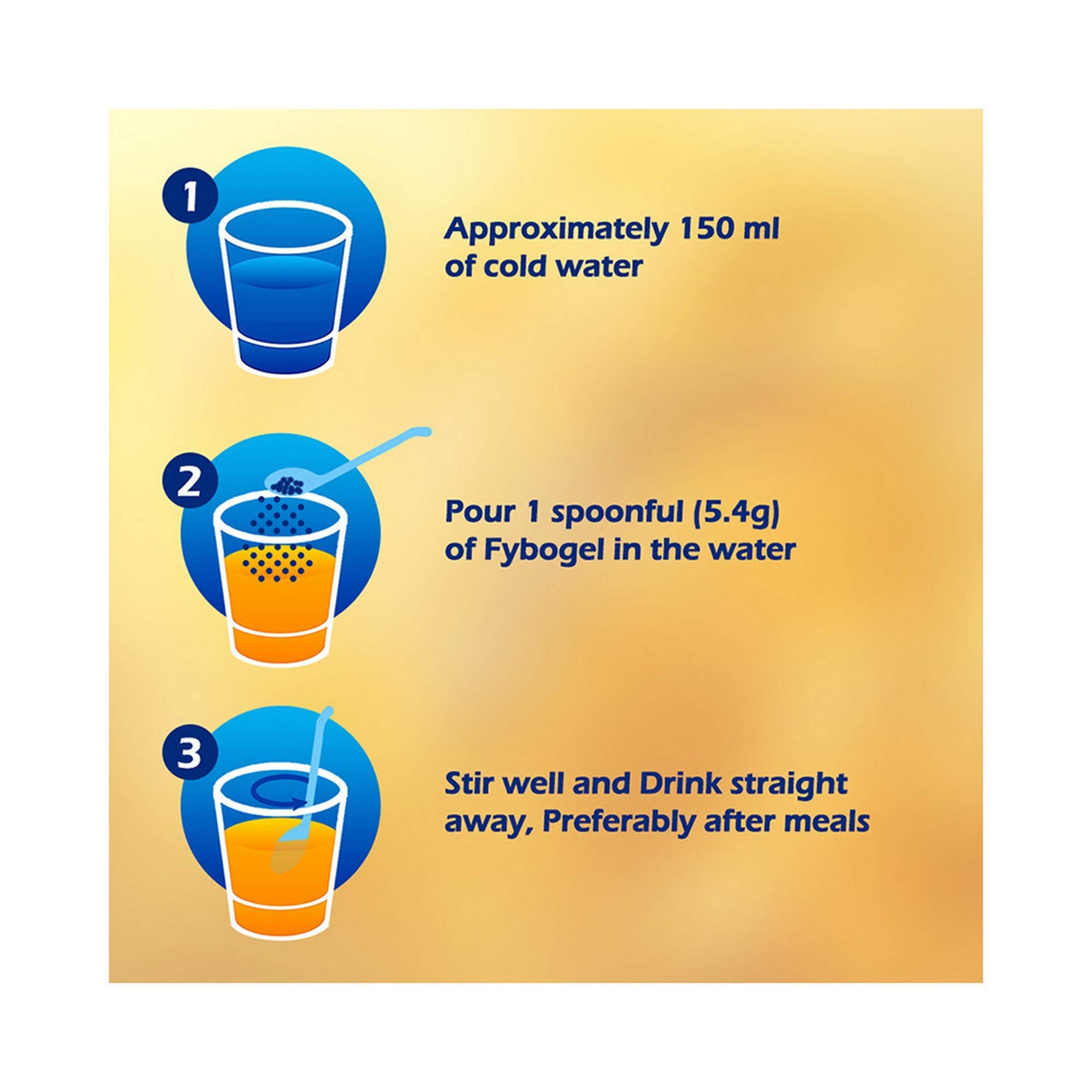 Fybogel - Bottle of 100g Hi-Fibre Orange Isabgol Husk – view 4