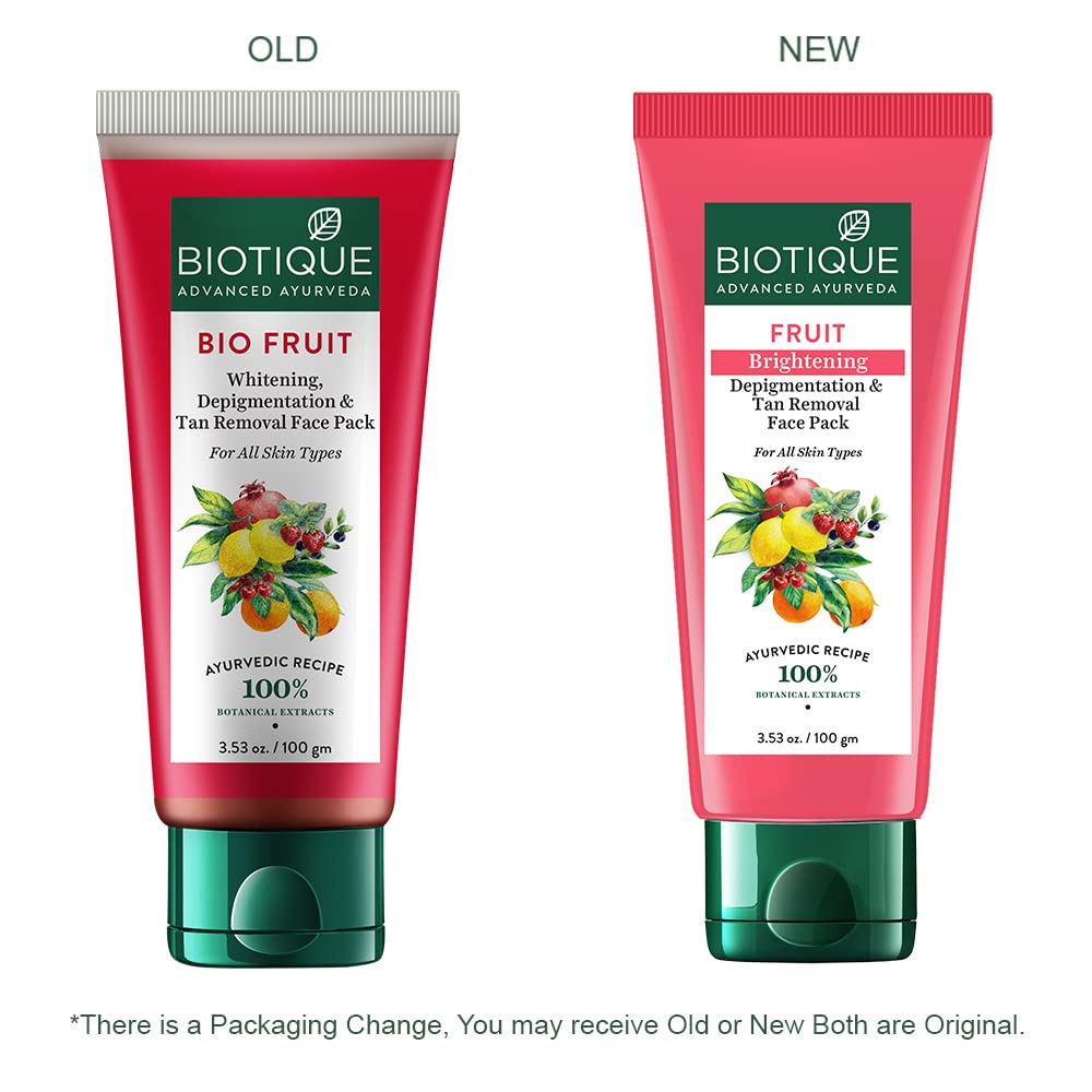 Biotique Fruit Brightening Depigmentation and Tan Removal Face Pack – view 3
