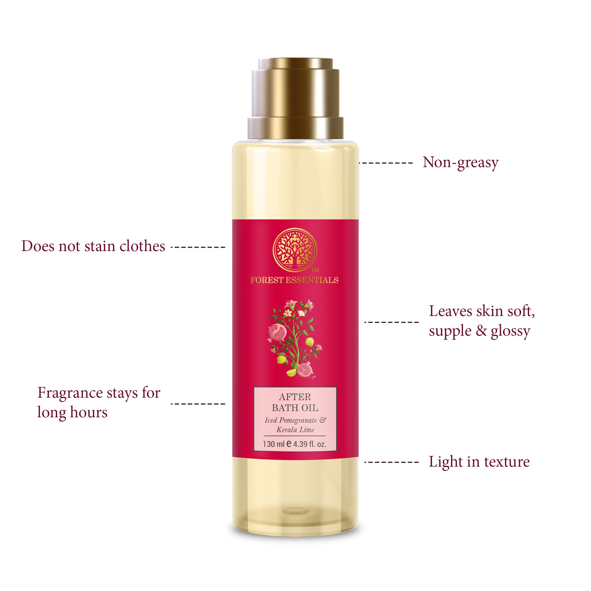 Forest Essentials After Bath Oil Iced Pomegranate & Kerala Lime – view 3