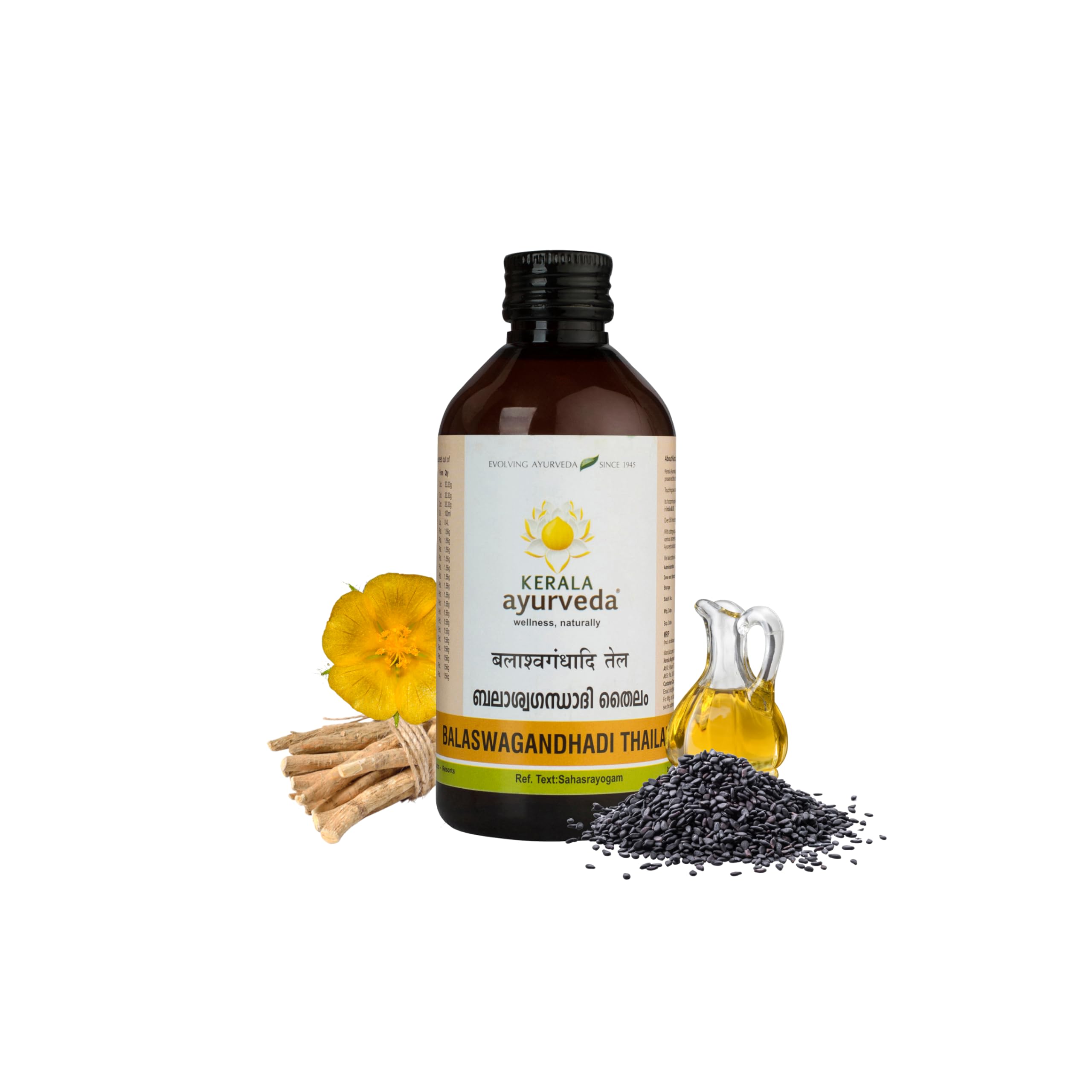 Kerala Ayurveda Balaswagandhadi Tailam 200 ml herbal oil bottle