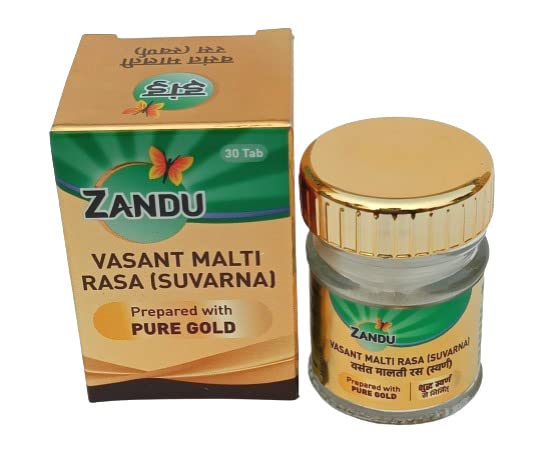 Zandu Basant Malati Rasa with Gold 30 tab – view 1