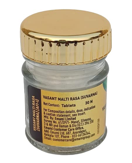 Zandu Basant Malati Rasa with Gold 30 tab – view 4