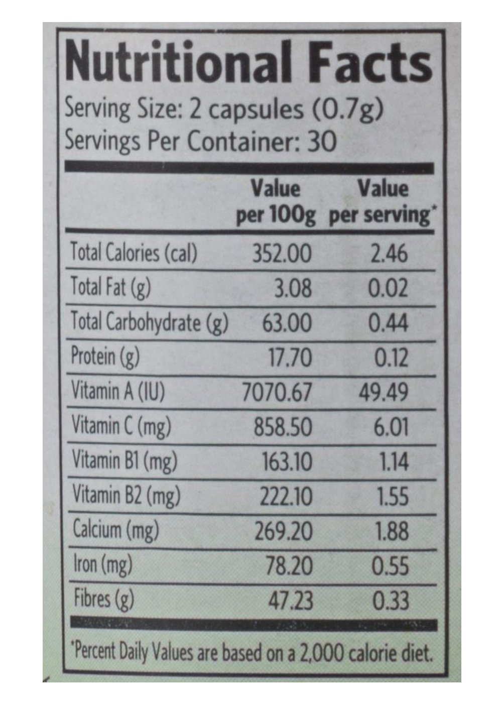 Organic India Moringa 60 Capsules Bottle with free Moringa capsule sample – view 3