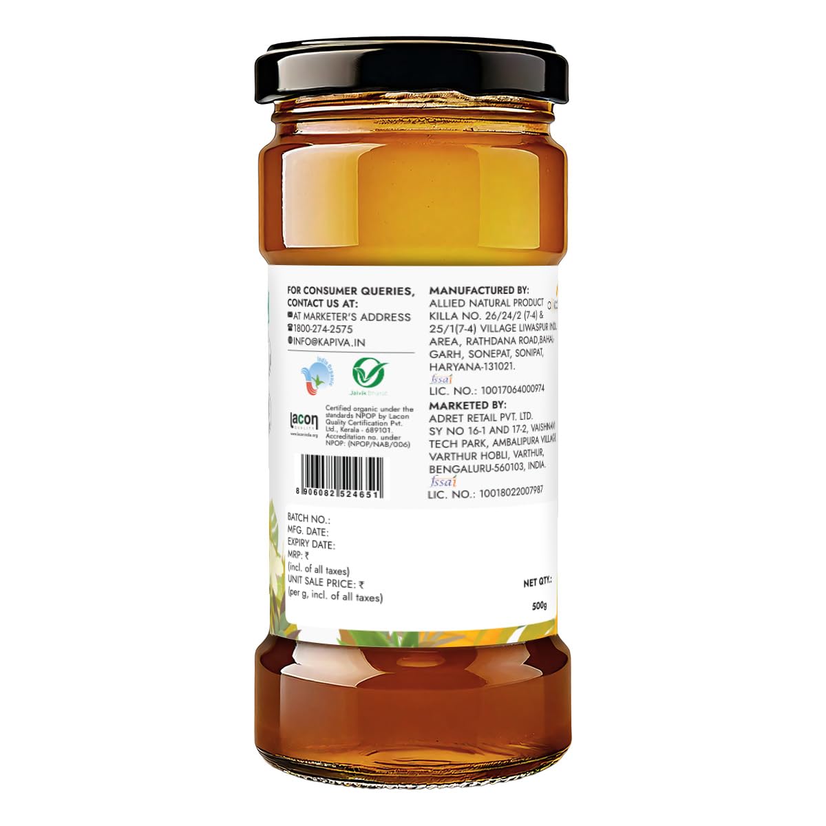 Kapiva Organic Honey 500gm – view 8