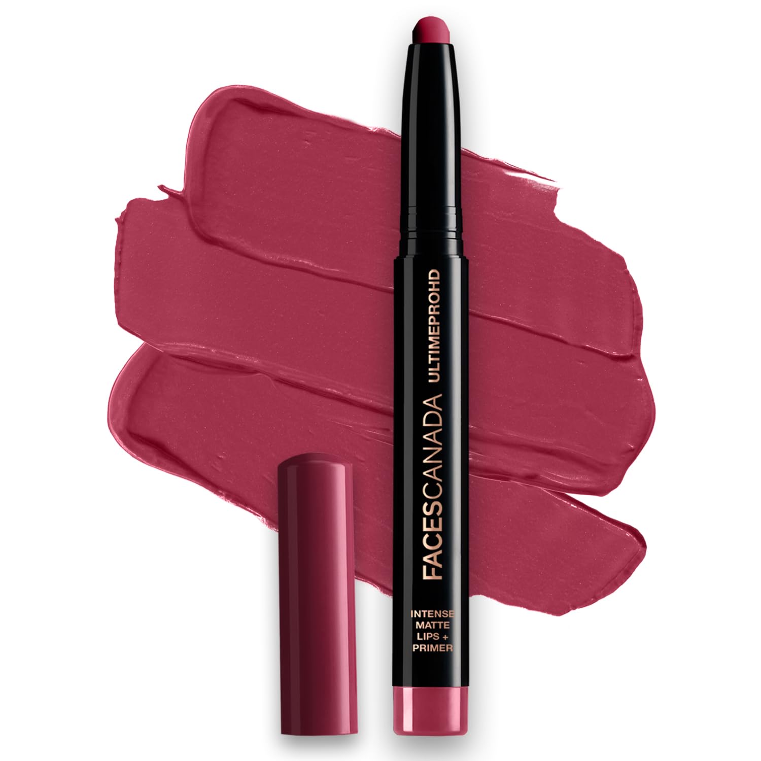 Bold Wine 11 FACESCANADA matte lipstick crayon with primer-infused formula