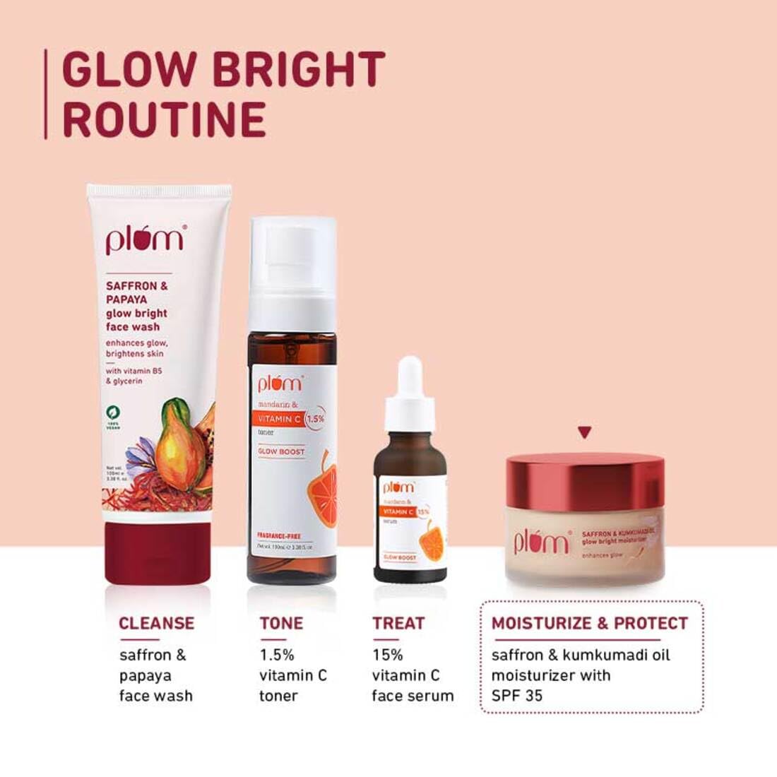 Plum Saffron & Kumkumadi Oil SPF 35 Daily Glow Bright Moisturizing Cream 50g – view 7
