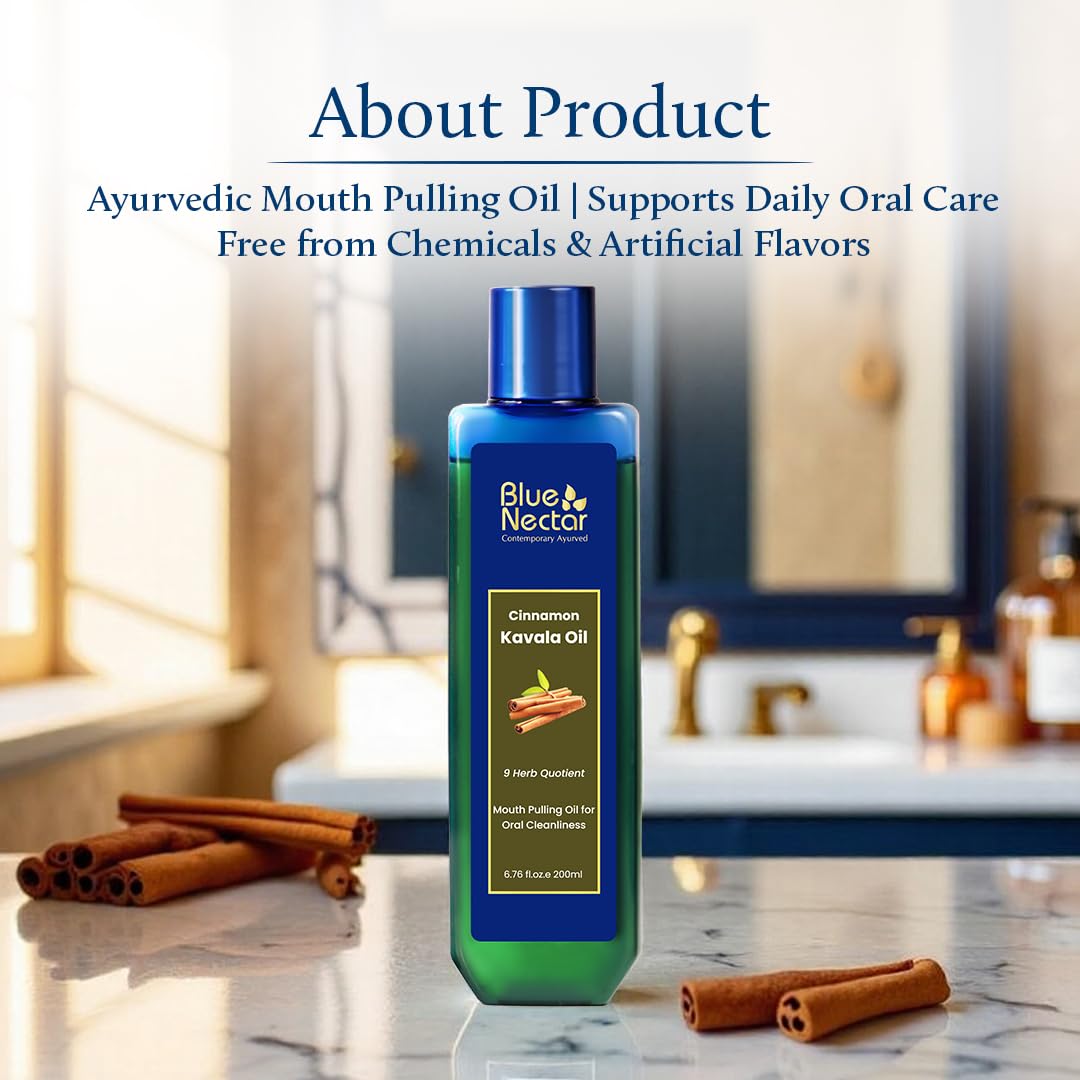 Blue Nectar Cinnamon Mouth Pulling Oil for Kavala Gandusha Oral Hygiene Ritual – view 7