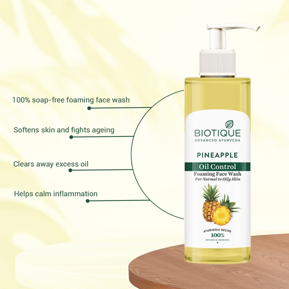 Biotique Pineapple Oil Control Foaming Face Wash – view 3