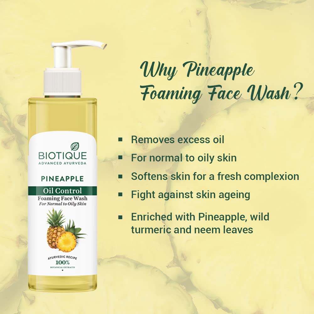 Biotique Pineapple Oil Control Foaming Face Wash – view 4