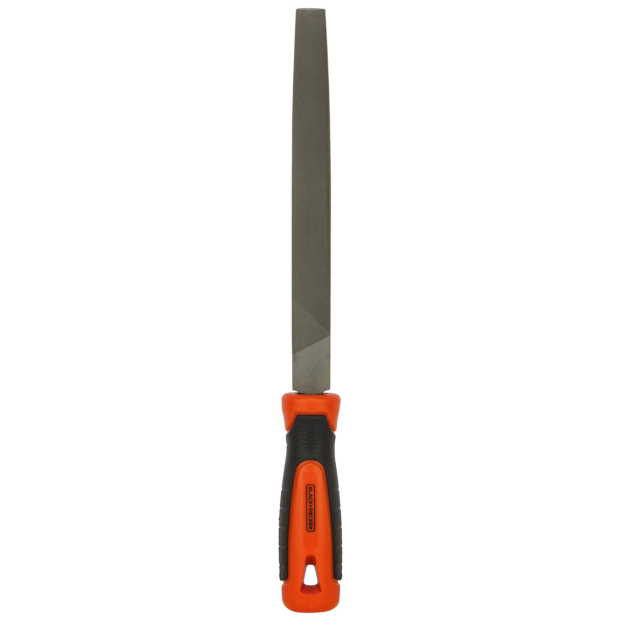 BLACK+DECKER BDHT22146 Steel 200mm 2nd Cut Half Round File (Orange) – view 2