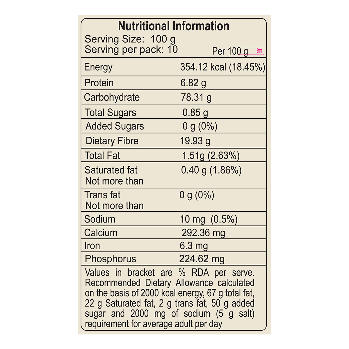 Patanjali Ragi Atta 1 kg – view 3