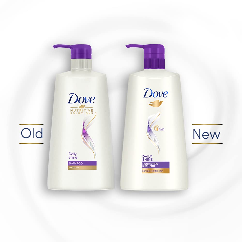 Dove Daily Shine, Shampoo, 650ml, for Damaged or Frizzy Hair, Makes Hair Soft, Shiny And Smooth, Mild Daily Shampoo, for Men & Women – view 3