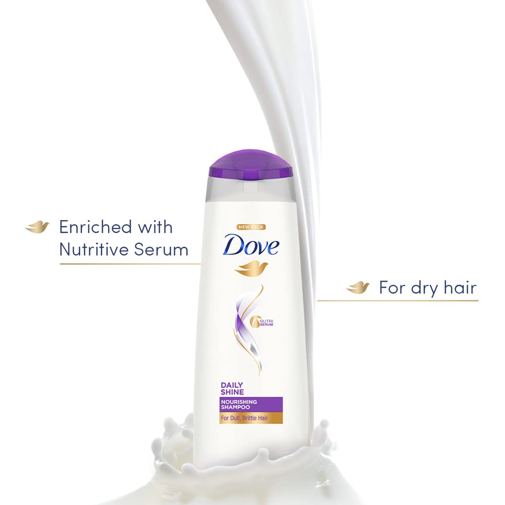 Dove Daily Shine, Shampoo, 650ml, for Damaged or Frizzy Hair, Makes Hair Soft, Shiny And Smooth, Mild Daily Shampoo, for Men & Women – view 5