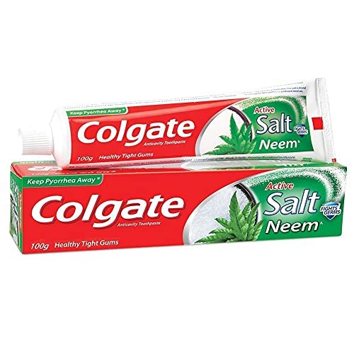 Colgate Active Salt Neem toothpaste tube 100g front view