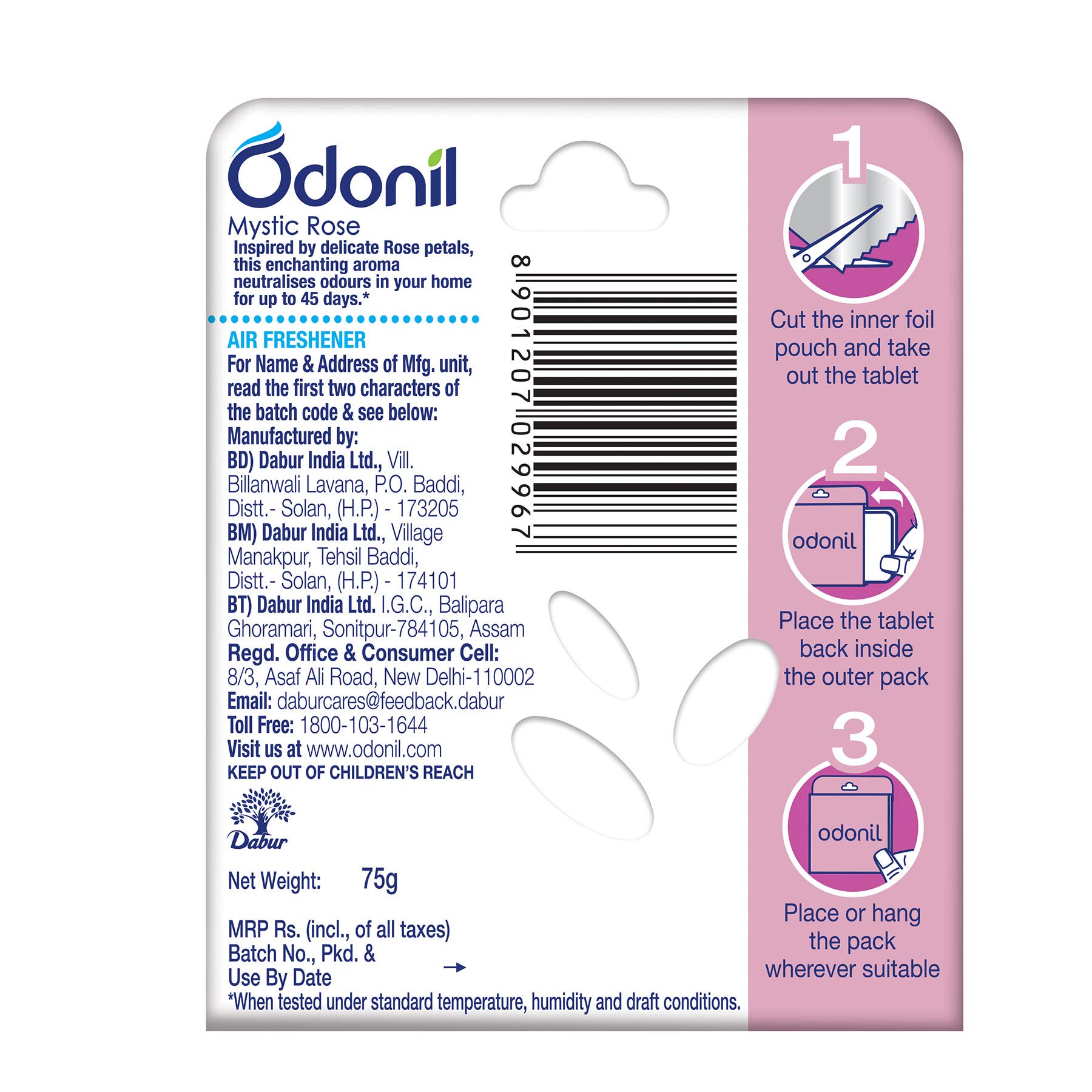 Odonil Bathroom Air Freshener Blocks – view 2