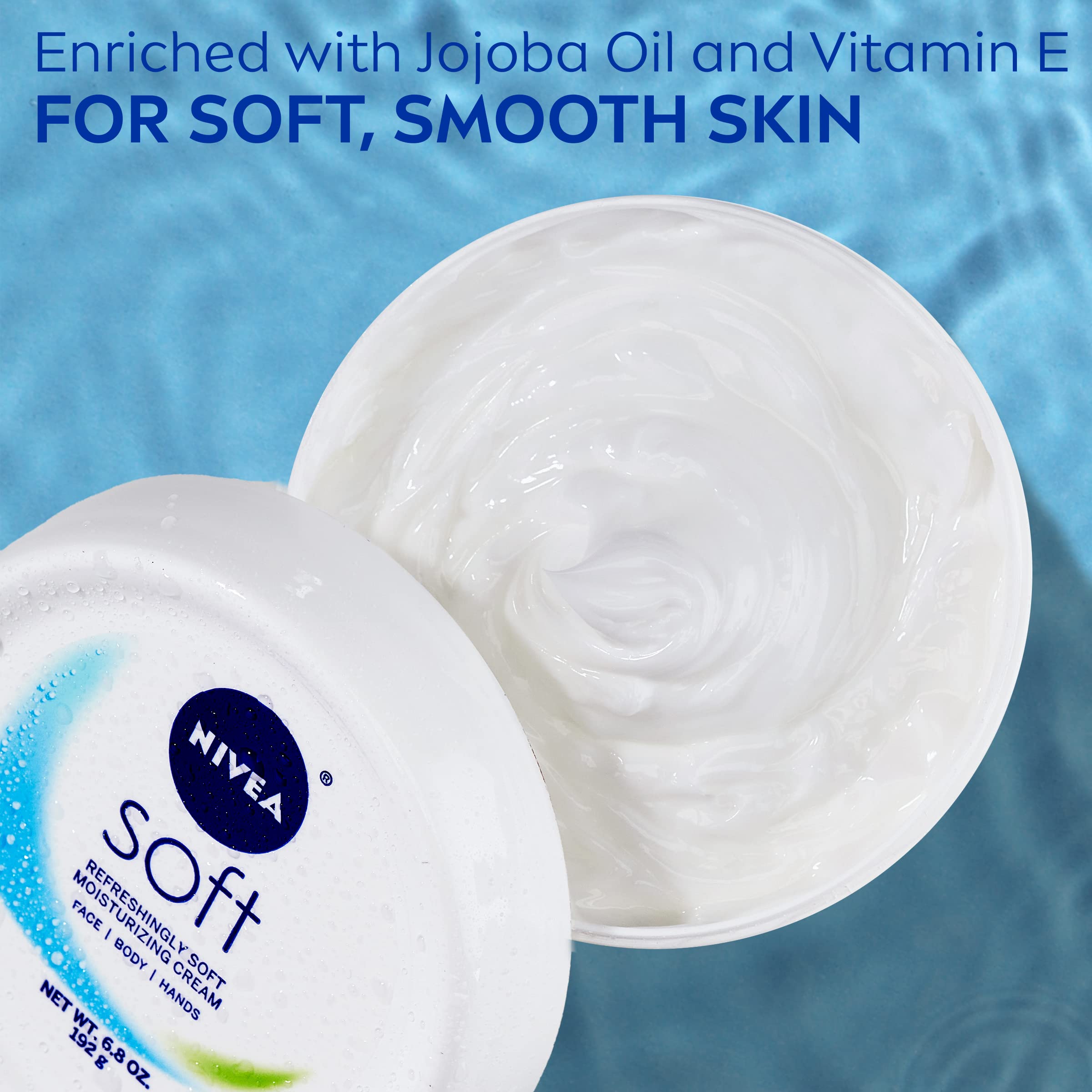 NIVEA Soft Moisturizing Creme, 6.8 Ounce (Pack of 3) – view 7